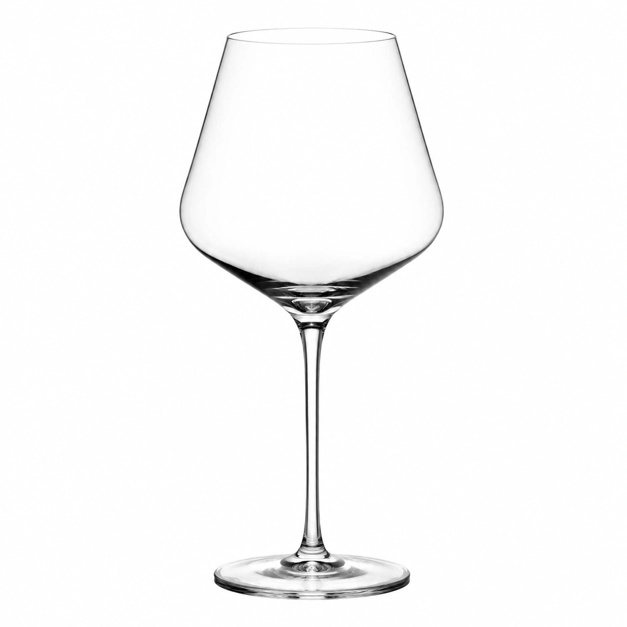 Calice da vino 500 ml 24 cm in vetro trasparente - stelo lungo per degustazione