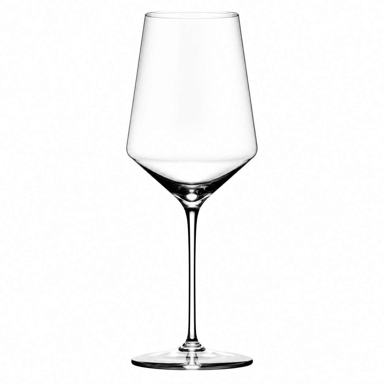Calice da vino 500 ml alto 25 cm in vetro trasparente - stelo lungo per degustazione