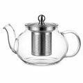 Teiera in vetro 1000 ml con filtro in acciaio inox trasparente per tè e infusi