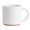 Tazza in ceramica 330 ml bianca - manico arrotondato per bevande calde